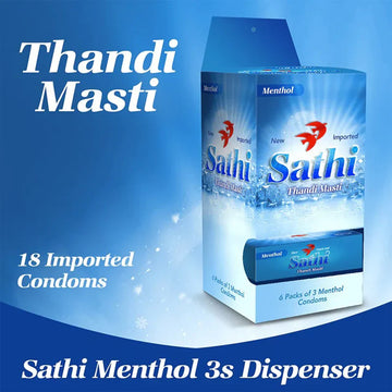 Sathi Menthol (Thandi Masti) Imported Condom (With Private Packing π)