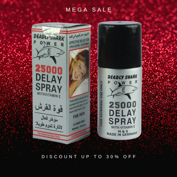 Deadly Shark 25000 Delay Spray for Men with Vitamin E