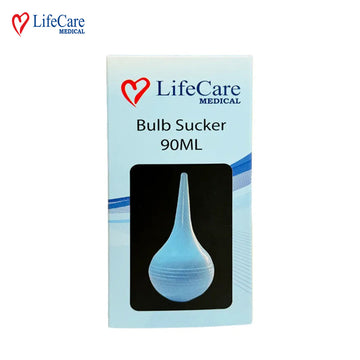 LifeCare Comfort Soft Sterile Ear Bulb Rubber Hand Squeeze Baby Bulb Suction Sucker 90ml