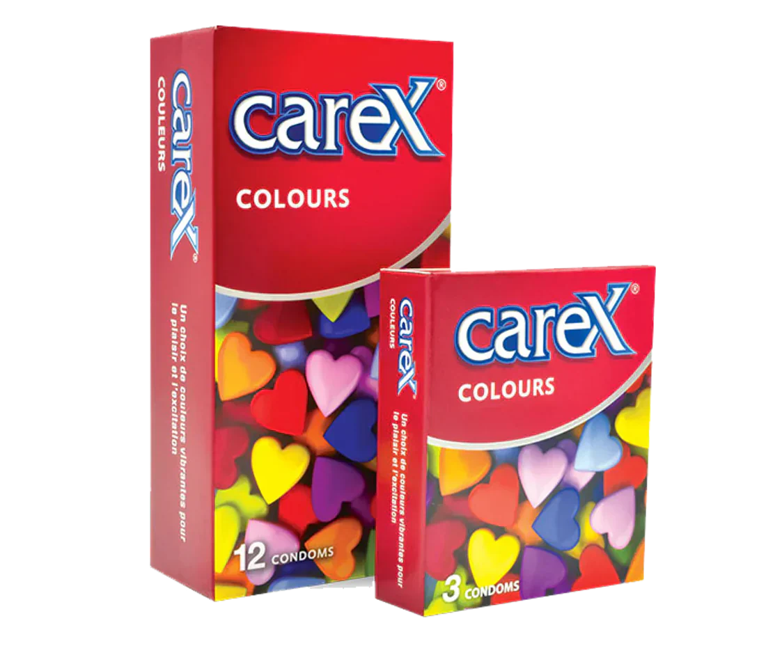 Carex Lubricated Colours Condoms