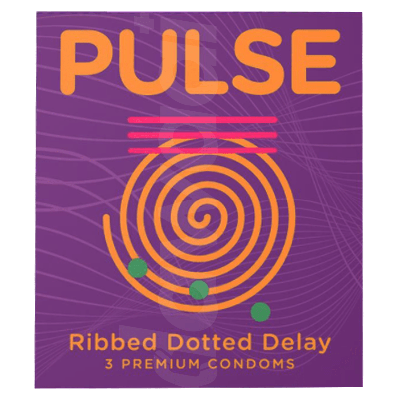 Pulse Ribbed Dotted Delay Condom Available in Cheapest Price