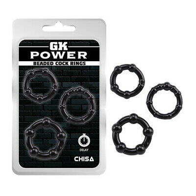 Beaded Cock Rings Pack of 3 Rings